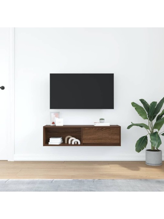 Tv skříňka hnědý dub 100x31x25,5 cm kompozitní dřevo