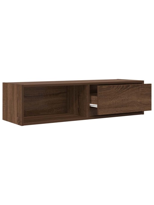 Tv skříňka hnědý dub 100x31x25,5 cm kompozitní dřevo