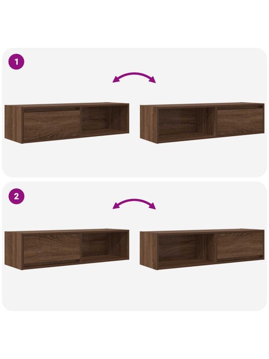 Tv skříňka hnědý dub 100x31x25,5 cm kompozitní dřevo