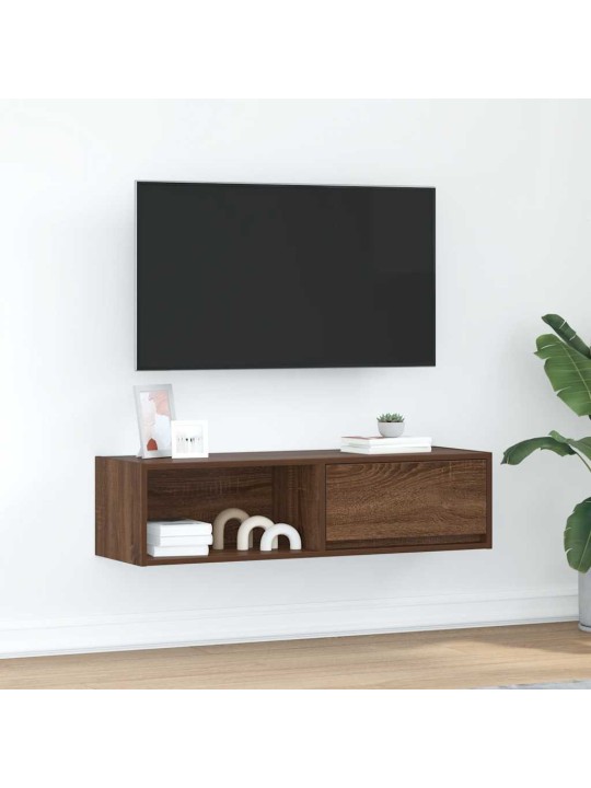 Tv skříňka hnědý dub 100x31x25,5 cm kompozitní dřevo