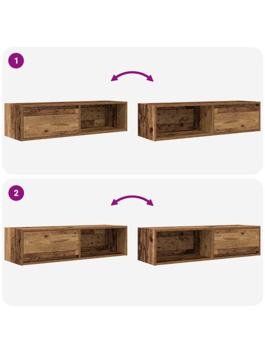Tv stolek staré dřevo 100x31x25,5 cm kompozitní dřevo