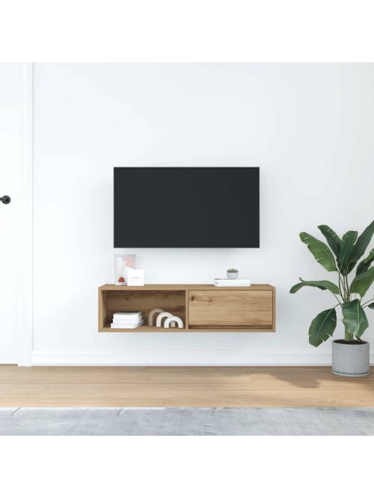 Tv skříňka dub artisan 100x31x25,5 cm kompozitní dřevo