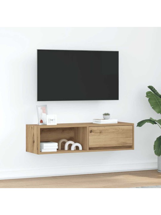 Tv skříňka dub artisan 100x31x25,5 cm kompozitní dřevo