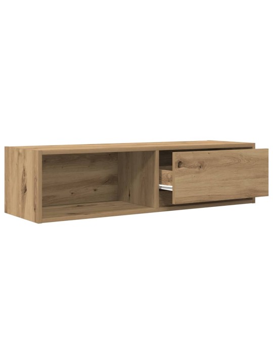 Tv skříňky 2 ks dub artisan 100x31x25,5 cm dřevěné konstrukce