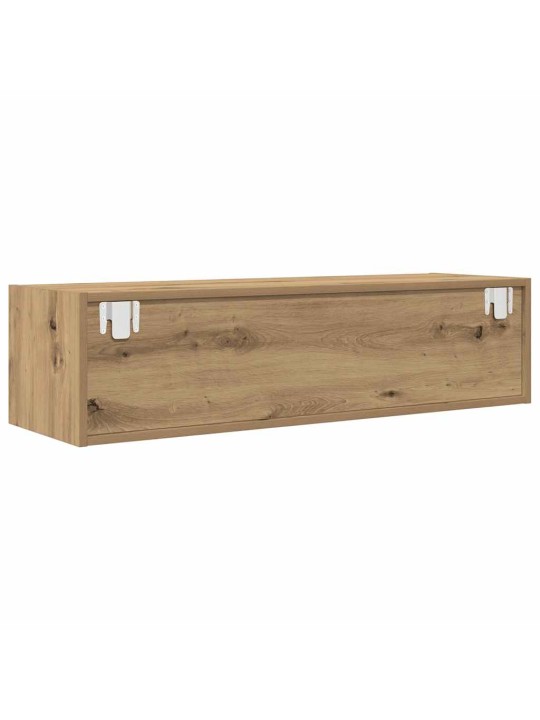 Tv skříňky 2 ks dub artisan 100x31x25,5 cm dřevěné konstrukce