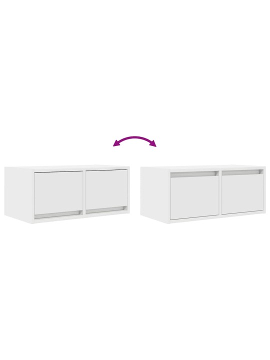 Tv skříňky 2 ks bílá 60x31x25,5 cm dřevěná konstrukce