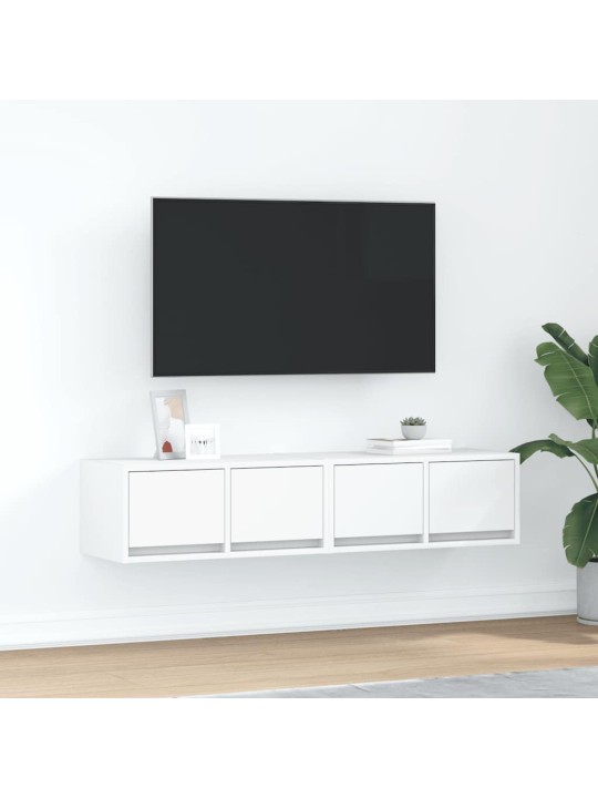 Tv skříňky 2 ks bílá 60x31x25,5 cm dřevěná konstrukce