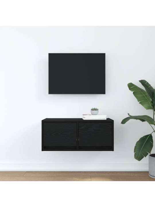 Tv skříňka černý dub 60x31x25,5 cm dřevěná konstrukce