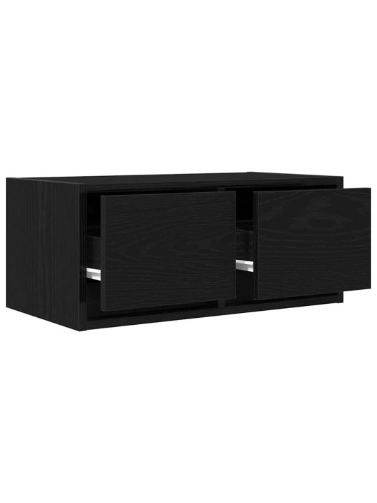 Tv skříňky 2 ks dub černý 60x31x25,5 cm dřevěné konstrukce