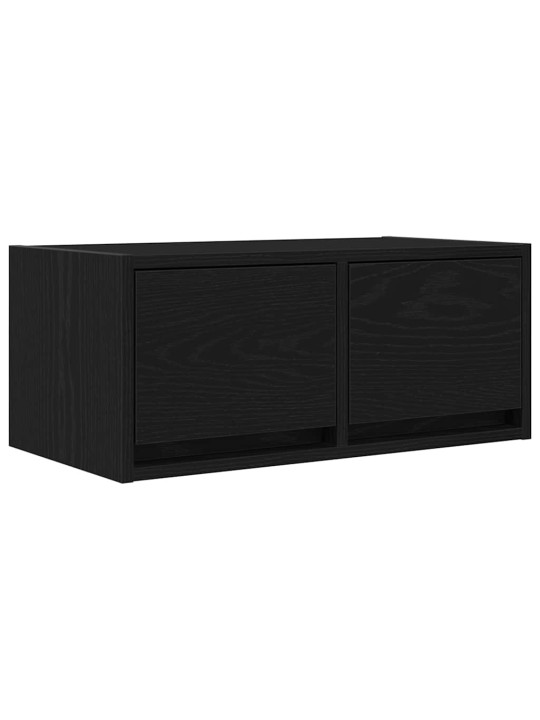 Tv skříňky 2 ks dub černý 60x31x25,5 cm dřevěné konstrukce