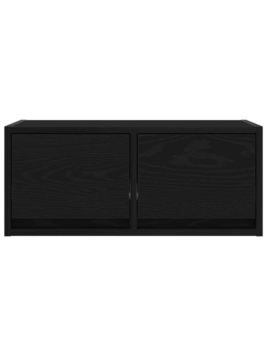 Tv skříňky 2 ks dub černý 60x31x25,5 cm dřevěné konstrukce