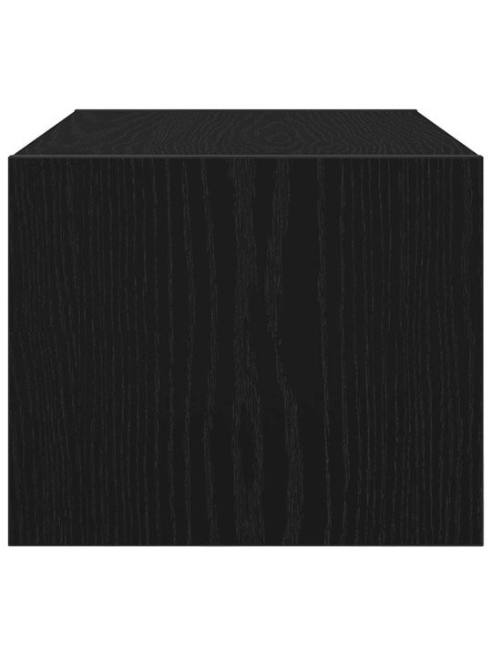 Tv skříňky 2 ks dub černý 60x31x25,5 cm dřevěné konstrukce