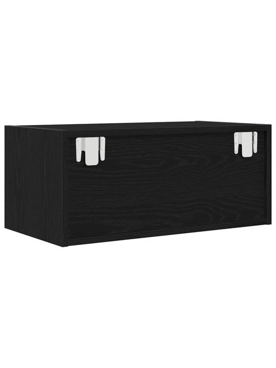 Tv skříňky 2 ks dub černý 60x31x25,5 cm dřevěné konstrukce