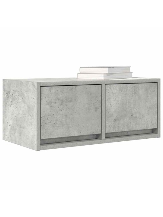 Tv skříňky 2 ks betonová šedá 60x31x25,5 cm dřevěná konstrukce