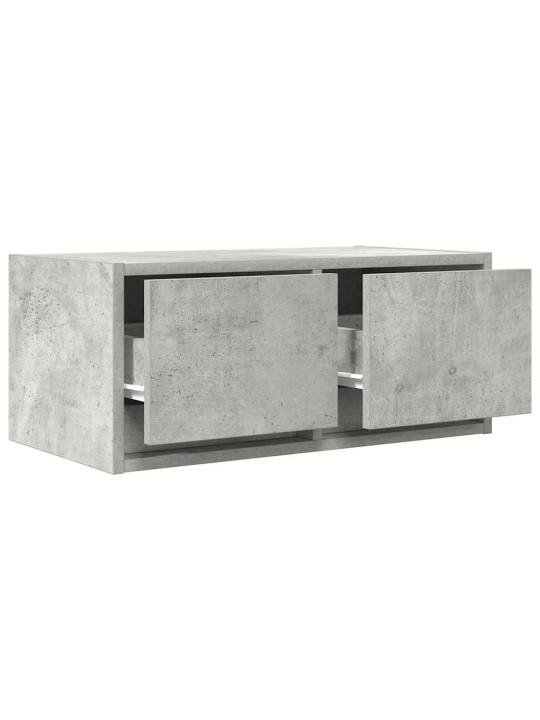Tv skříňky 2 ks betonová šedá 60x31x25,5 cm dřevěná konstrukce