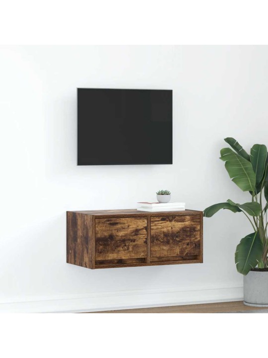 Tv skříňka kouřový dub 60x31x25,5 cm kompozitní dřevo