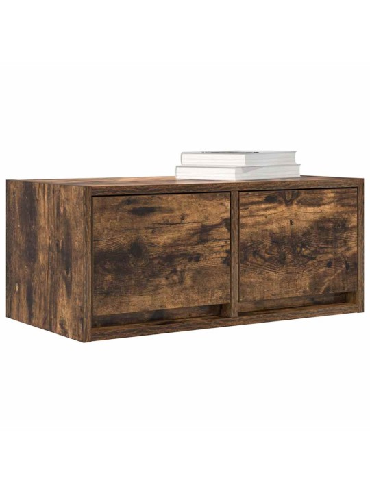 Tv skříňky 2 ks kouřový dub 60x31x25,5 cm dřevěné konstrukce