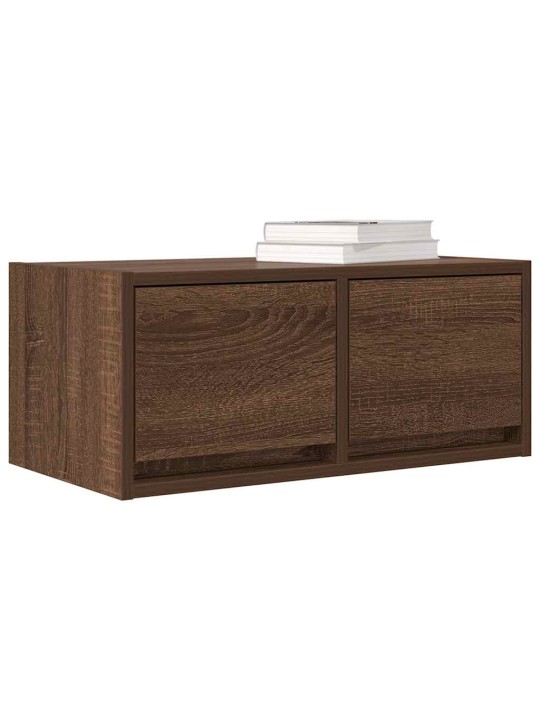 Tv skříňky 2 ks hnědý dub 60x31x25,5 cm dřevěná konstrukce