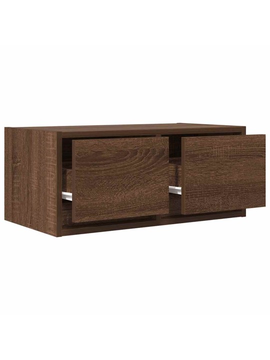Tv skříňky 2 ks hnědý dub 60x31x25,5 cm dřevěná konstrukce