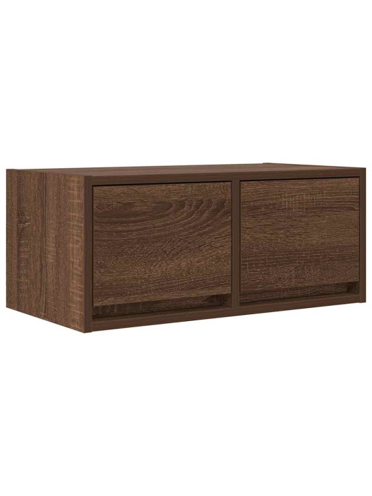 Tv skříňky 2 ks hnědý dub 60x31x25,5 cm dřevěná konstrukce