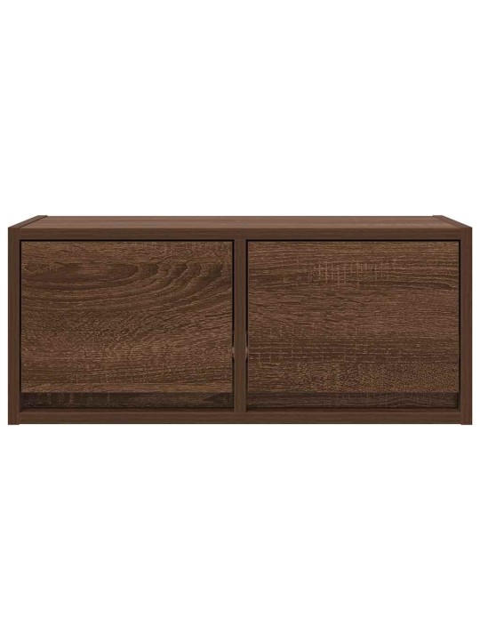 Tv skříňky 2 ks hnědý dub 60x31x25,5 cm dřevěná konstrukce
