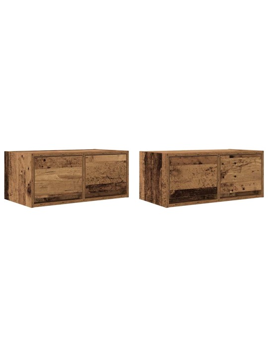 Tv skříňky 2 ks staré dřevo 60x31x25,5 cm dřevěné konstrukce