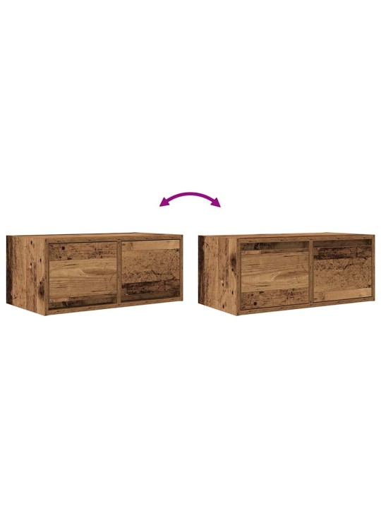 Tv skříňky 2 ks staré dřevo 60x31x25,5 cm dřevěné konstrukce