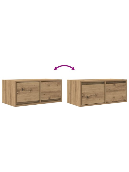 Tv skříňka dub artisan 60x31x25,5 cm kompozitní dřevo