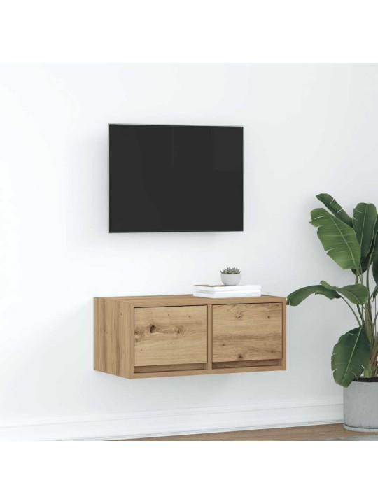 Tv skříňka dub artisan 60x31x25,5 cm kompozitní dřevo
