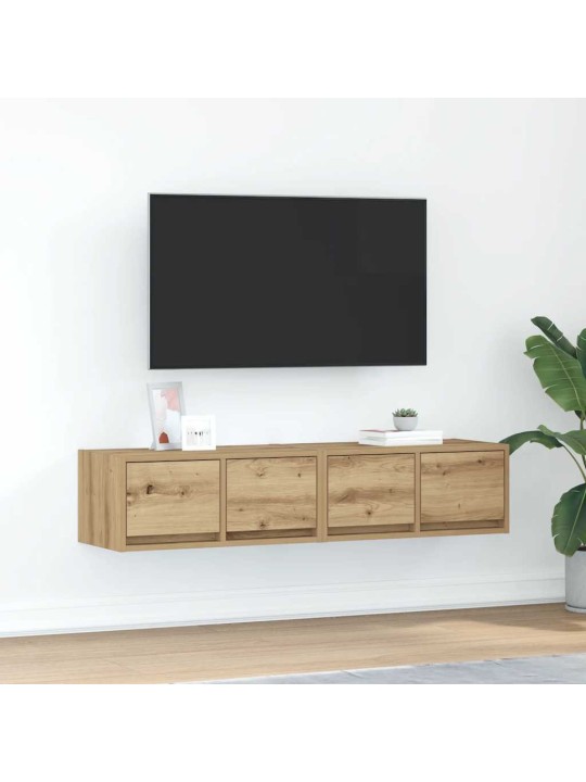 Tv skříňky 2 ks dub artisan 60x31x25,5 cm dřevěné konstrukce