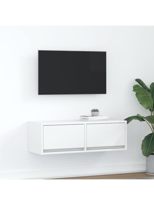 Tv skříňka bílá 80x31x25,5 cm kompozitní dřevo