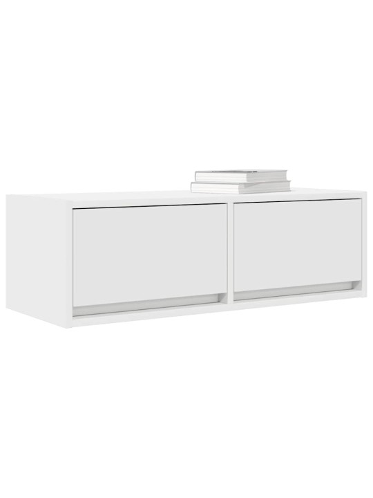 Tv skříňky 2 ks bílá 80x31x25,5 cm dřevěná konstrukce