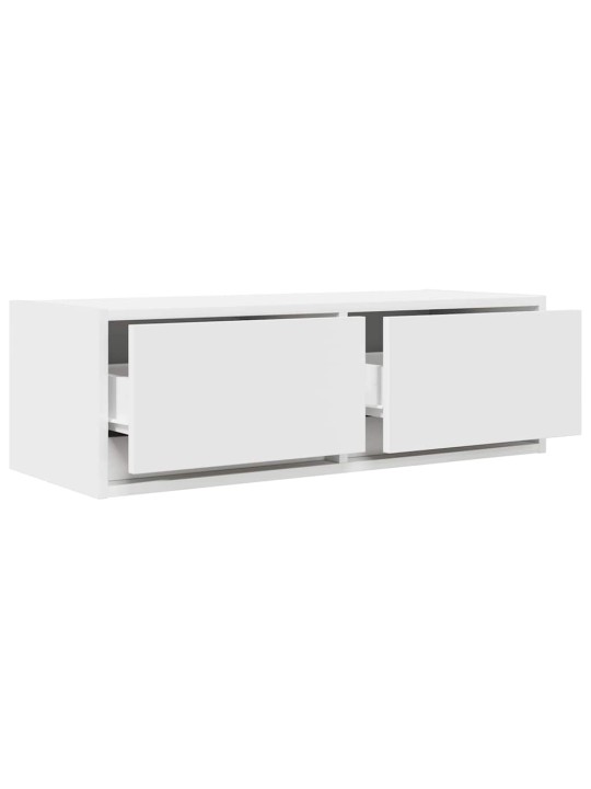Tv skříňky 2 ks bílá 80x31x25,5 cm dřevěná konstrukce