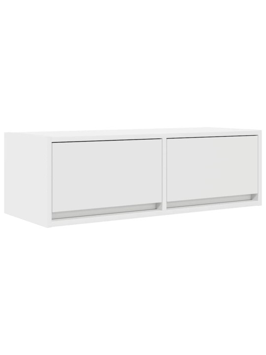 Tv skříňky 2 ks bílá 80x31x25,5 cm dřevěná konstrukce