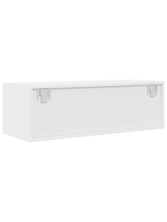 Tv skříňky 2 ks bílá 80x31x25,5 cm dřevěná konstrukce