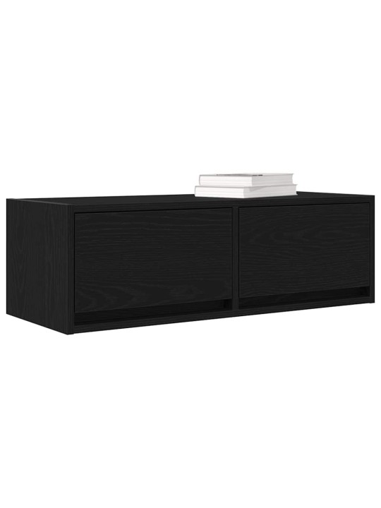 Tv skříňka černý dub 80x31x25,5 cm dřevěná konstrukce