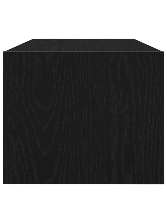 Tv skříňky 2 ks dub černý 80x31x25,5 cm dřevěné konstrukce