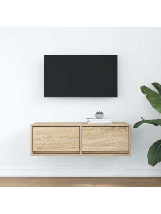 Tv skříňka dub sonoma 80x31x25,5 cm kompozitní dřevo