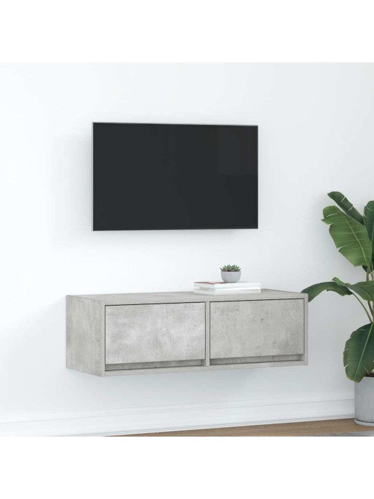 Tv skříňka betonově šedá 80x31x25,5 cm kompozitní dřevo