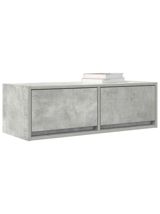 Tv skříňky 2 ks betonová šedá 80x31x25,5 cm dřevěná konstrukce