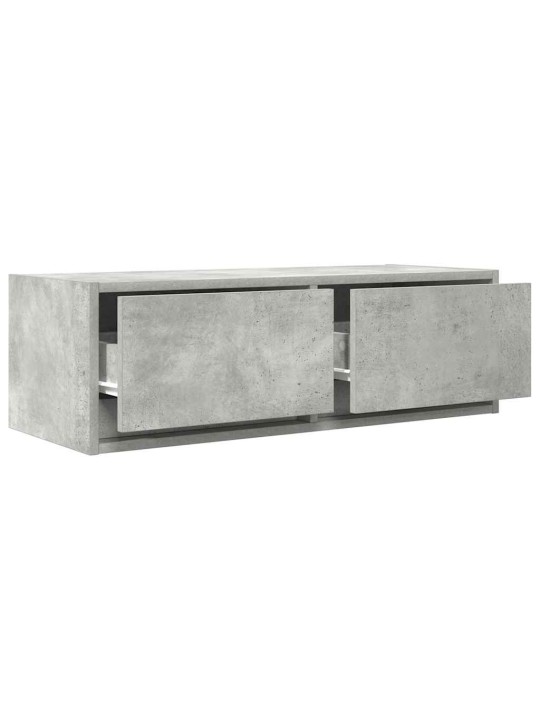 Tv skříňky 2 ks betonová šedá 80x31x25,5 cm dřevěná konstrukce