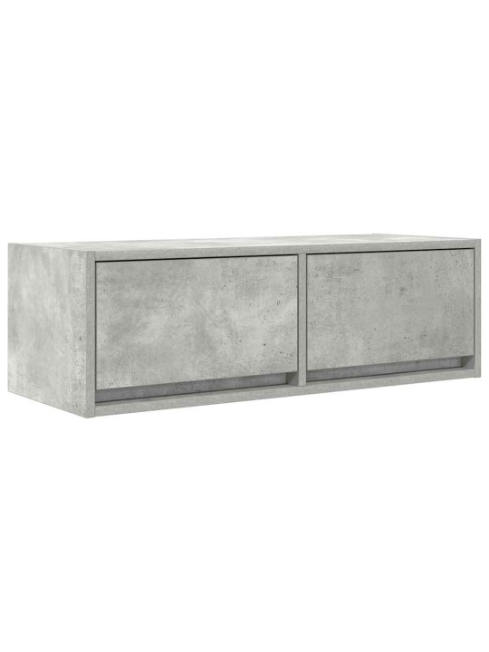 Tv skříňky 2 ks betonová šedá 80x31x25,5 cm dřevěná konstrukce