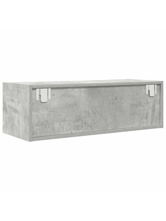 Tv skříňky 2 ks betonová šedá 80x31x25,5 cm dřevěná konstrukce