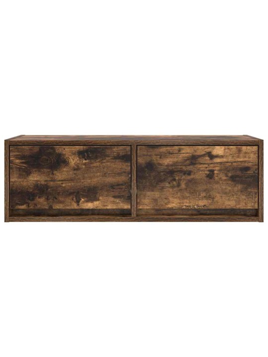 Tv skříňka kouřový 80x31x25,5 cm kompozitní dřevo
