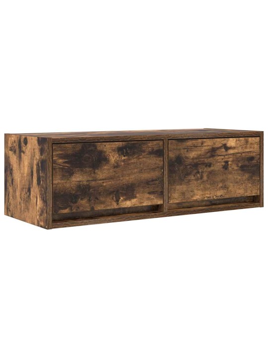 Tv skříňky 2 ks kouřový dub 80x31x25,5 cm dřevěné konstrukce