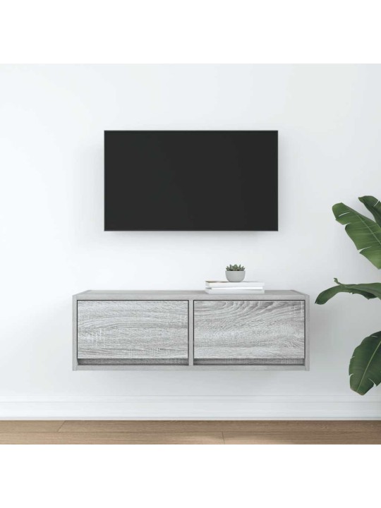 Tv skříňka šedá sonoma 80x31x25,5 cm kompozitní dřevo