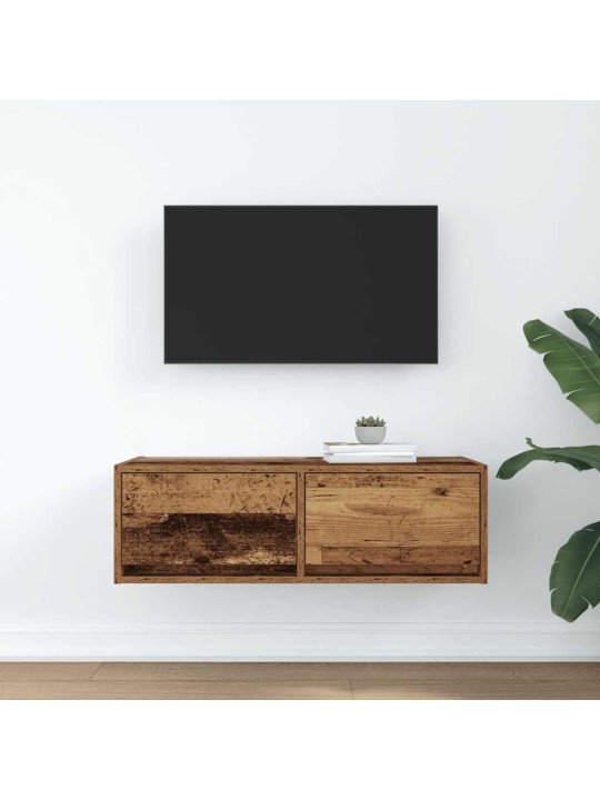 Tv skříňka starého dřeva 80x31x25,5 cm kompozitní dřevo