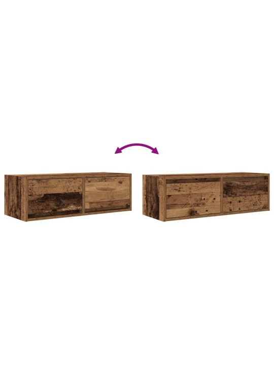 Tv skříňka starého dřeva 80x31x25,5 cm kompozitní dřevo
