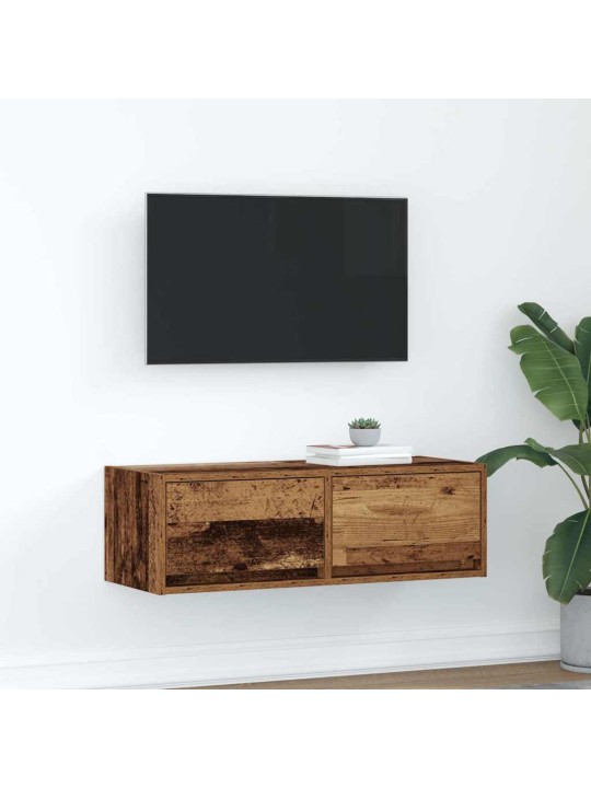 Tv skříňka starého dřeva 80x31x25,5 cm kompozitní dřevo