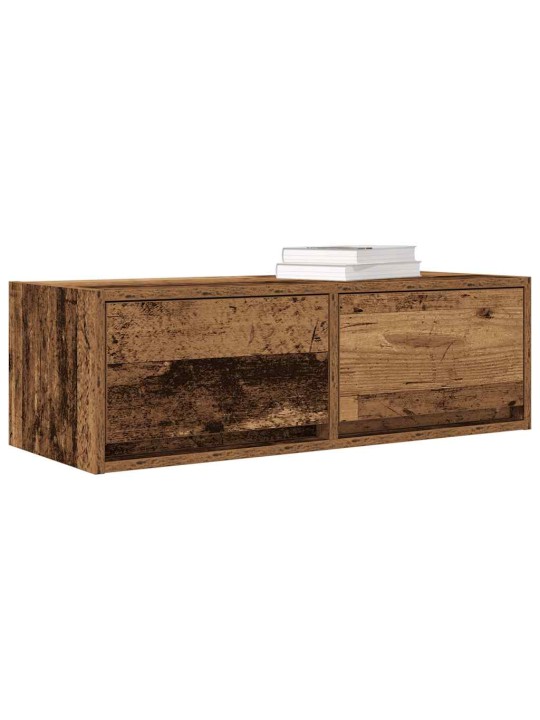Tv skříňky 2 ks staré dřevo 80x31x25,5 cm dřevěné konstrukce